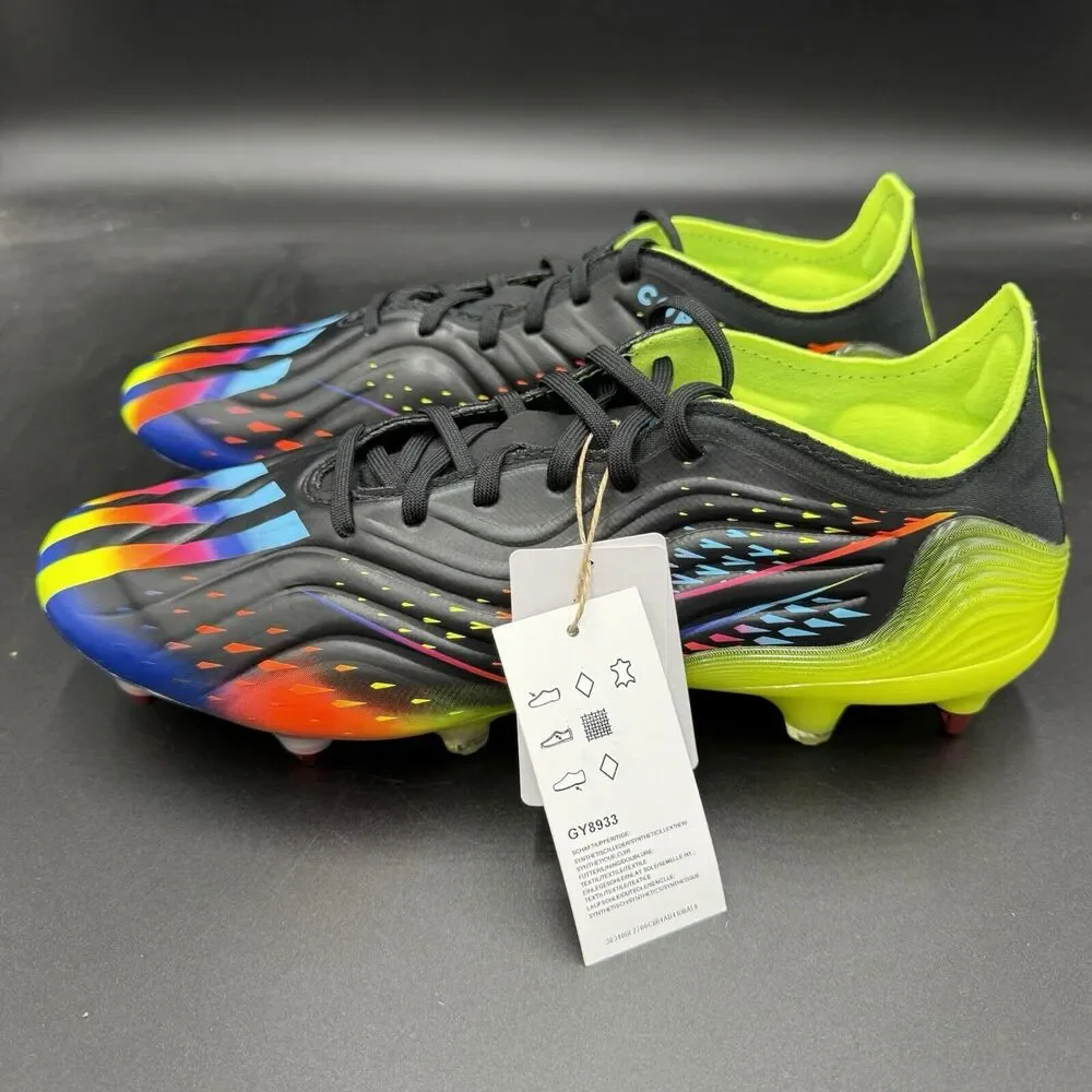 Adidas Copa Sense.1 SG Black Blue Multi Soccer Cleats GY8933 Men's Size 10.5